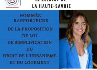 Je suis rapporteure de la proposition de loi de simplification du droit de l'urbanisme et du logement